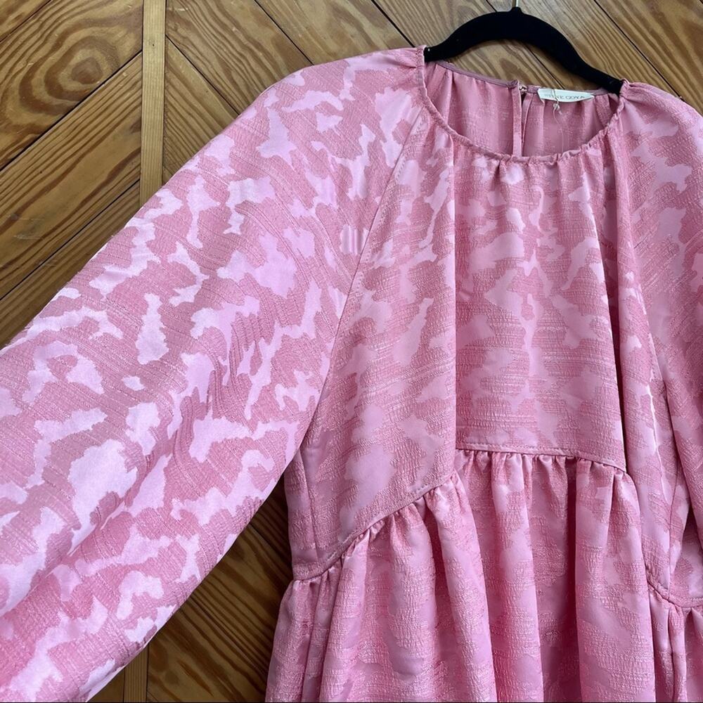 STINE GOYA Joy Kelly Dress Distortion Jacquard Pink - Picture 7 of 10